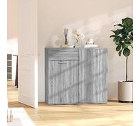 BOWEKAM Home & Garden Buffet en bois d'ingénierie Gris Sonoma 80 x 36 x 75 cm
