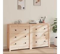 BOWEKAM Home & Garden Buffet en pin massif 140 x 35 x 80 cm