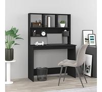 BOWEKAM Home & Garden Bureau avec étagères Noir 102 x 45 x 148 cm