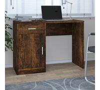 BOWEKAM Home & Garden Bureau avec tiroir et armoire Chêne fumé 100 x 40 x 73 cm