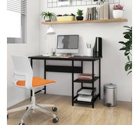 BOWEKAM Home & Garden Bureau d'ordinateur en MDF et métal Noir 105 x 55 x 72 cm
