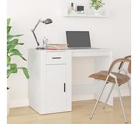 BOWEKAM Home & Garden Bureau en bois d'ingénierie Blanc 100 x 49 x 75 cm