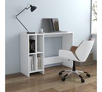 BOWEKAM Home & Garden Bureau pour ordinateur portable Blanc 102,5 x 35 x 75 cm