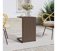 BOWEKAM Home & Garden-C Table en polyrotin Marron 40 x 35 x 60 cm