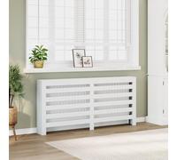 BOWEKAM Home & Garden Cache-radiateur Blanc 175 x 20 x 82 cm
