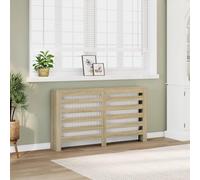 BOWEKAM Home & Garden Cache-radiateur en chêne sonoma 149 x 20 x 82 cm