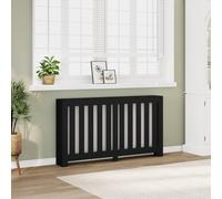 BOWEKAM Home & Garden Cache-radiateur Noir 149 x 20 x 82 cm