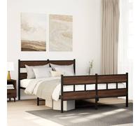 BOWEKAM Home & Garden Cadre de lit sans matelas avec tête de lit et pied de lit 140 x 200 cm