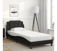BOWEKAM Home & Garden Cadre de lit sans matelas en similicuir Noir 100 x 200 cm