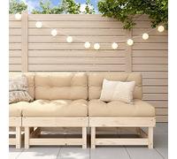 BOWEKAM Home & Garden Canapés avec coussins en pin massif 2 pièces