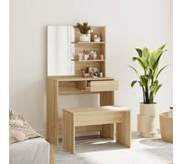 BOWEKAM Home & Garden Coiffeuse en chêne Sonoma 74,5 x 40 x 141 cm