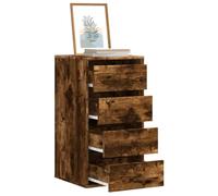BOWEKAM Home & Garden Commode d'angle en chêne fumé 40 x 41 x 76 cm