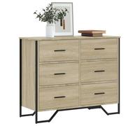 BOWEKAM Home & Garden-Commode en chêne Sonoma 91 x 35,5 x 74,5 cm