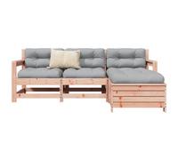 BOWEKAM Home & Garden-Ensemble de 4 canapés de jardin en bois massif Douglas Fir-Fishing Choice