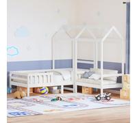 BOWEKAM Home & Garden Ensemble lit et banc avec toit sans matelas Blanc 75 x 190 cm Petit choix