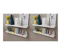 BOWEKAM Home & Garden Étagère murale 4 pièces Blanc 100 cm