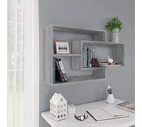 BOWEKAM Home & Garden Étagère murale en bois d'ingénierie Gris Sonoma 104 x 20 x 58,5 cm