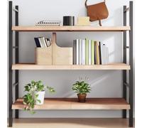 BOWEKAM Home & Garden Étagère murale en chêne massif non traité 120 x 50 x (2-4) cm