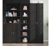 BOWEKAM Home & Garden-Highboard Noir 45 x 41 x 185 cm