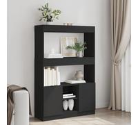BOWEKAM Home & Garden-HighboardBlack 92 x 33 x 140 cm Bois d'ingénierie au choix
