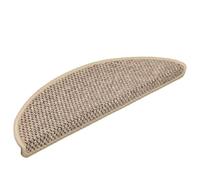 BOWEKAM Home & Garden Lot de 15 tapis d'escalier auto-adhésifs aspect sisal Beige foncé 56 x 17 x 3 cm