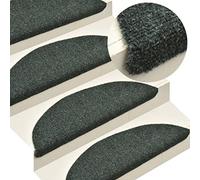 BOWEKAM Home & Garden Lot de 15 tapis d'escalier auto-adhésifs Vert 65 x 21 x 4 cm