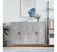 BOWEKAM Home & Garden Lot de 2 armoires murales Gris béton 69,5 x 34 x 90 cm