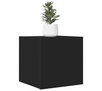 BOWEKAM Home & Garden Lot de 2 meubles TV muraux Noir 30,5 x 30 x 30 cm