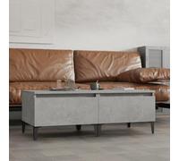 BOWEKAM Home & Garden Lot de 2 tables d'appoint en bois d'ingénierie Gris béton 50 x 46 x 35 cm