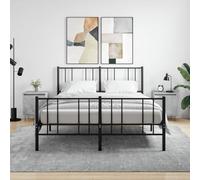 BOWEKAM Home & Garden Lot de 2 tables de chevet Gris béton 40 x 30 x 50 cm