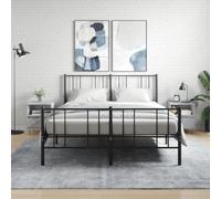 BOWEKAM Home & Garden Lot de 2 tables de chevet Gris béton 40 x 35 x 50 cm