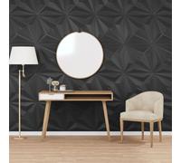 BOWEKAM Home & Garden Lot de 24 panneaux muraux XPS 6 m Noir 50 x 50 cm