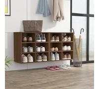 BOWEKAM Home & Garden-Meuble à chaussures 2 pièces Chêne marron 52,5 x 30 x 50 cm