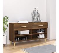 BOWEKAM Home & Garden Meuble à chaussures en chêne Marron 102 x 35 x 55 cm