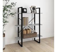 BOWEKAM Home & Garden Meuble à livres en bois d'ingénierie Gris Sonoma 80 x 30 x 105 cm