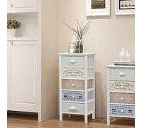 BOWEKAM Home & Garden Meuble de rangement français 5 tiroirs en bois