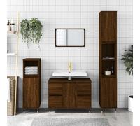 BOWEKAM Home & Garden Meuble de salle de bain Chêne Marron 80 x 33 x 60 cm