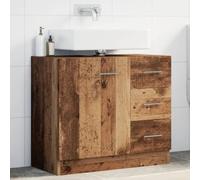 BOWEKAM Home & Garden Meuble lavabo en bois ancien 63 x 30 x 54 cm