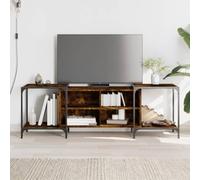 BOWEKAM Home & Garden Meuble TV en chêne fumé 153 x 37 x 50 cm