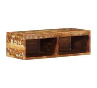 BOWEKAM Home & Garden Meuble TV mural en bois massif recyclé 60 x 30 x 19 cm