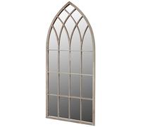 BOWEKAM Home & Garden Miroir de jardin en forme d'arche gothique pour intérieur et extérieur 50 x 115 cm