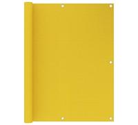BOWEKAM Home & Garden Paravent de balcon en polyéthylène haute densité Jaune 120 x 600 cm