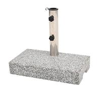 BOWEKAM Home & Garden Pied de parasol rectangulaire en granit 25 kg