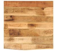 BOWEKAM Home & Garden Plateau de table 40 x 40 x 2,5 cm en bois massif de manguier brut