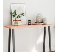 BOWEKAM Home & Garden Plateau de table en bois massif non traité 120 x 40 x (2-4) cm