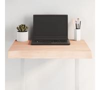 BOWEKAM Home & Garden Plateau de table en bois massif non traité 60 x 60 x (2-6) cm