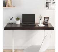 BOWEKAM Home & Garden Plateau de table en bois massif traité Marron foncé 100 x 60 x (2-6) cm