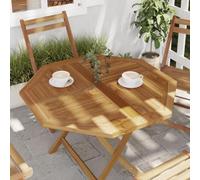 BOWEKAM Home & Garden Plateau de table octogonal en teck massif 90 x 90 x 2,5 cm