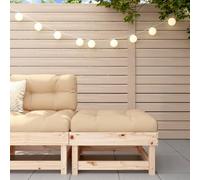 BOWEKAM Home & Garden Repose-pieds avec coussin en pin massif