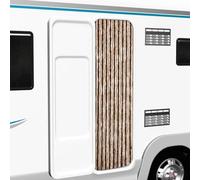 BOWEKAM Home & Garden Rideau anti-insectes Beige et marron clair 56 x 200 cm